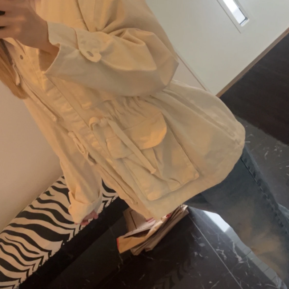 Beige vår/höst jacka - 90