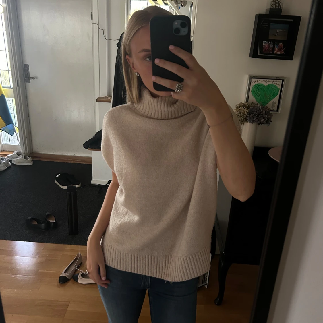 Stickad polo tröja - 91