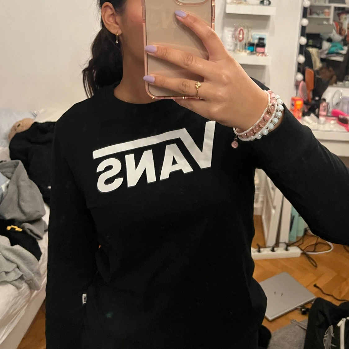 Svart långärmad tröja från Vans