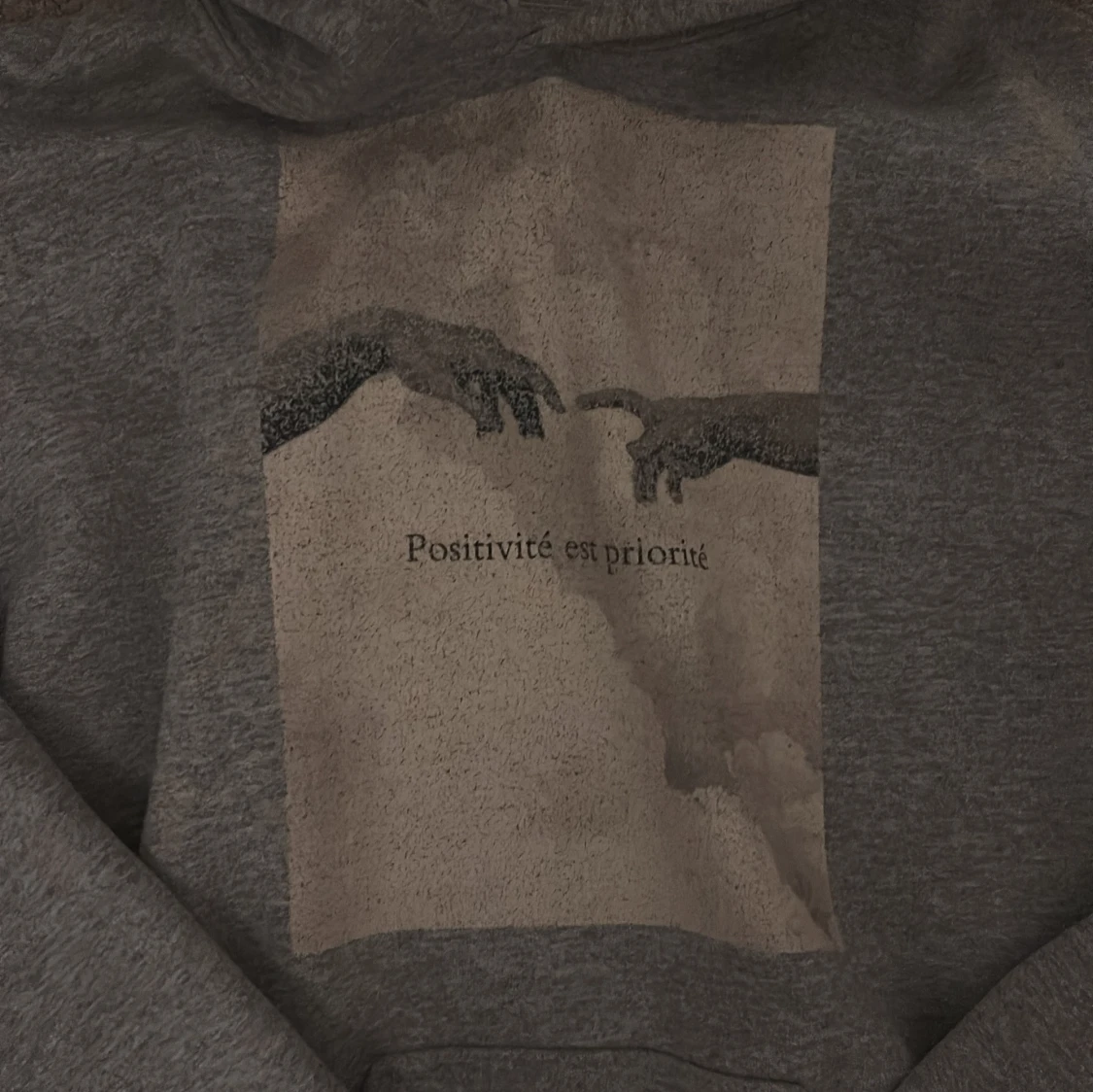 Grå hoodie från Emplece - 1