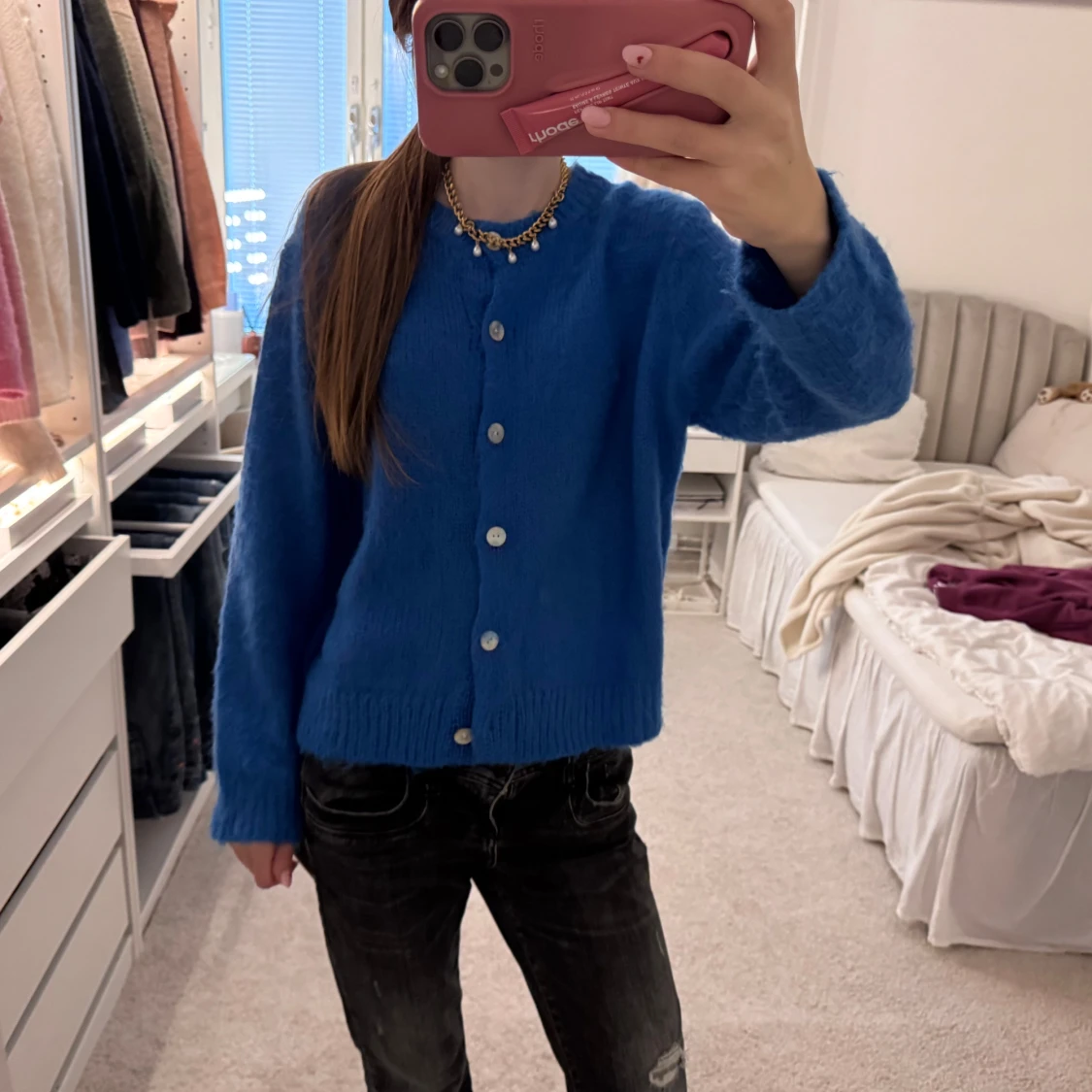 Blå kofta med knappar🎀 - 3