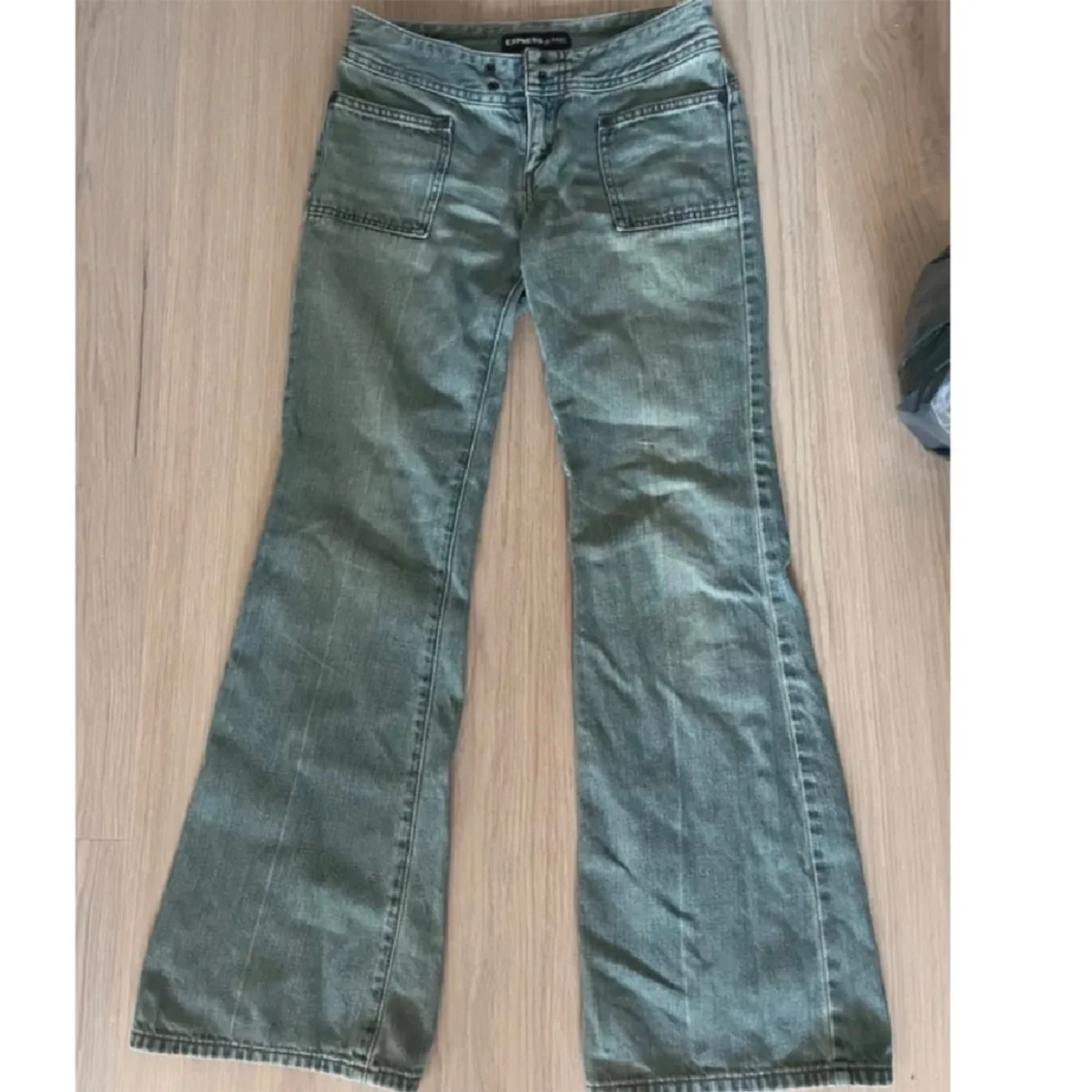 Lågmidjade bootcut jeans - 90