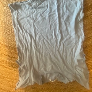 Snygg t-shirt från mango - Snygg ljus blå t-shirt typ nästan aldrig andvänd.Skriv för mer bilder för bilderna jag tog var inte de bästa