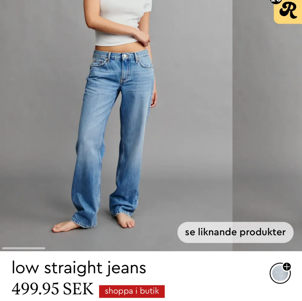 Säljer dessa jeans från gina tricot, knappt använda, bra skick, säljer pågrund av för små, endast legat i garderoben. Storlek 34, säljer för 200kr + frakt eller prisförslag 💕. Farkut & Housut.