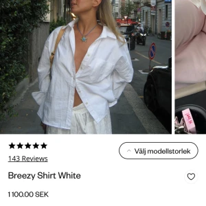 Vit Djerf Avenue skjorta  - Säljer även min vita Djerf Avenue skjorta i storlek L🫶🏼