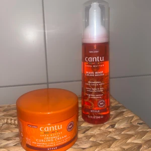 CANTU hårprodukter - Curling cream och mousse för naturligt vågigt/lockigt hår. 90% av produkterna finns kvar. 
