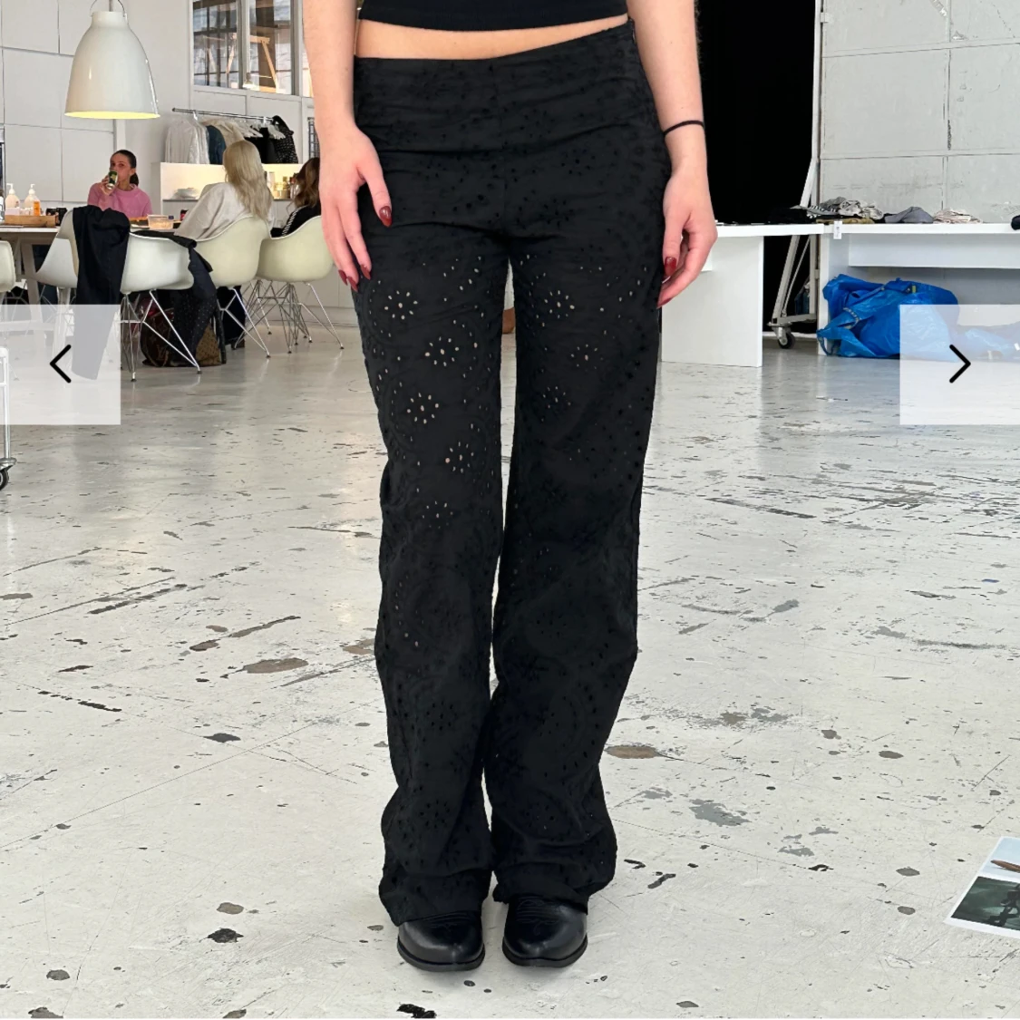 Broderade byxor - 90