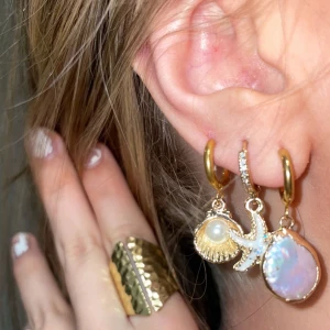 EGENGJORDA ÖRHÄNGEN - Gör små örhängen hemma, tänkte testa intresset för dem här på plick. En för 25 eller 3 st för 60 kr. Man kan välja om man vill ha vanlig guld/silver ring eller glittrig😊EJ PAR, 1 st