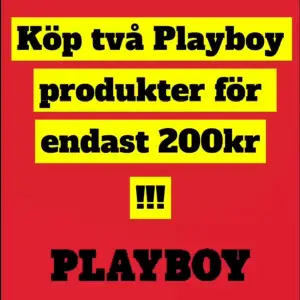 Köp 2st Playboy smycken för endast 200kr!!                             Mitt pris: 200kr                                                                                      Pris i butik: runt 1000kr Kan vara alla sorters smycken!