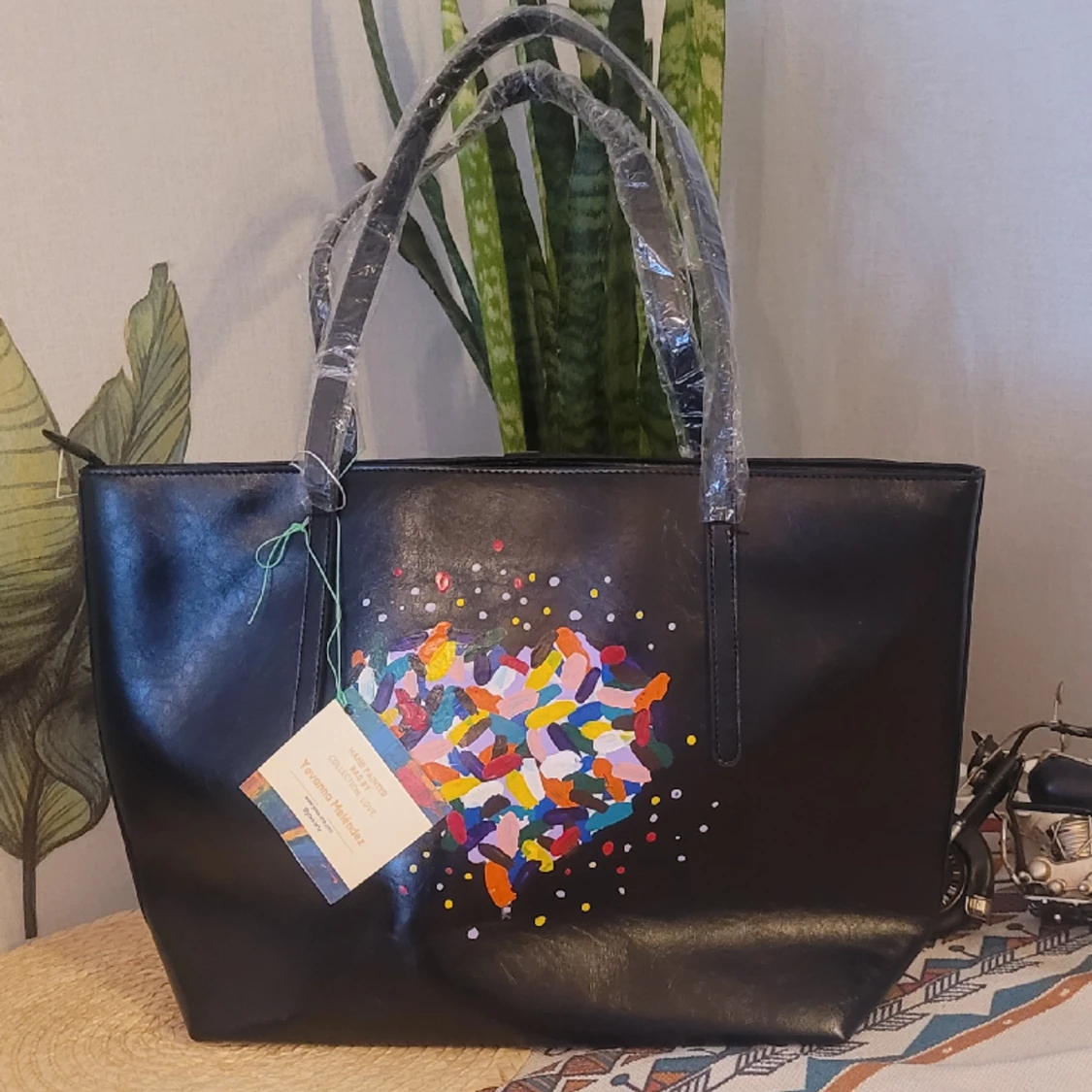 ny väska handmålad ä. Love - 91