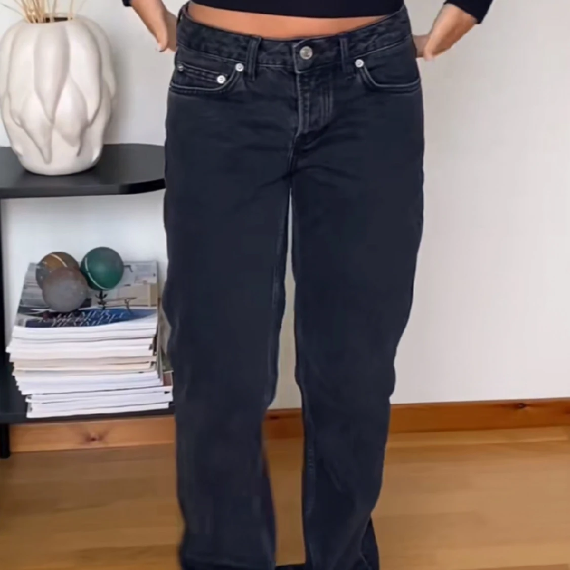 Snygga lågmidjade jeans🩷 - 91