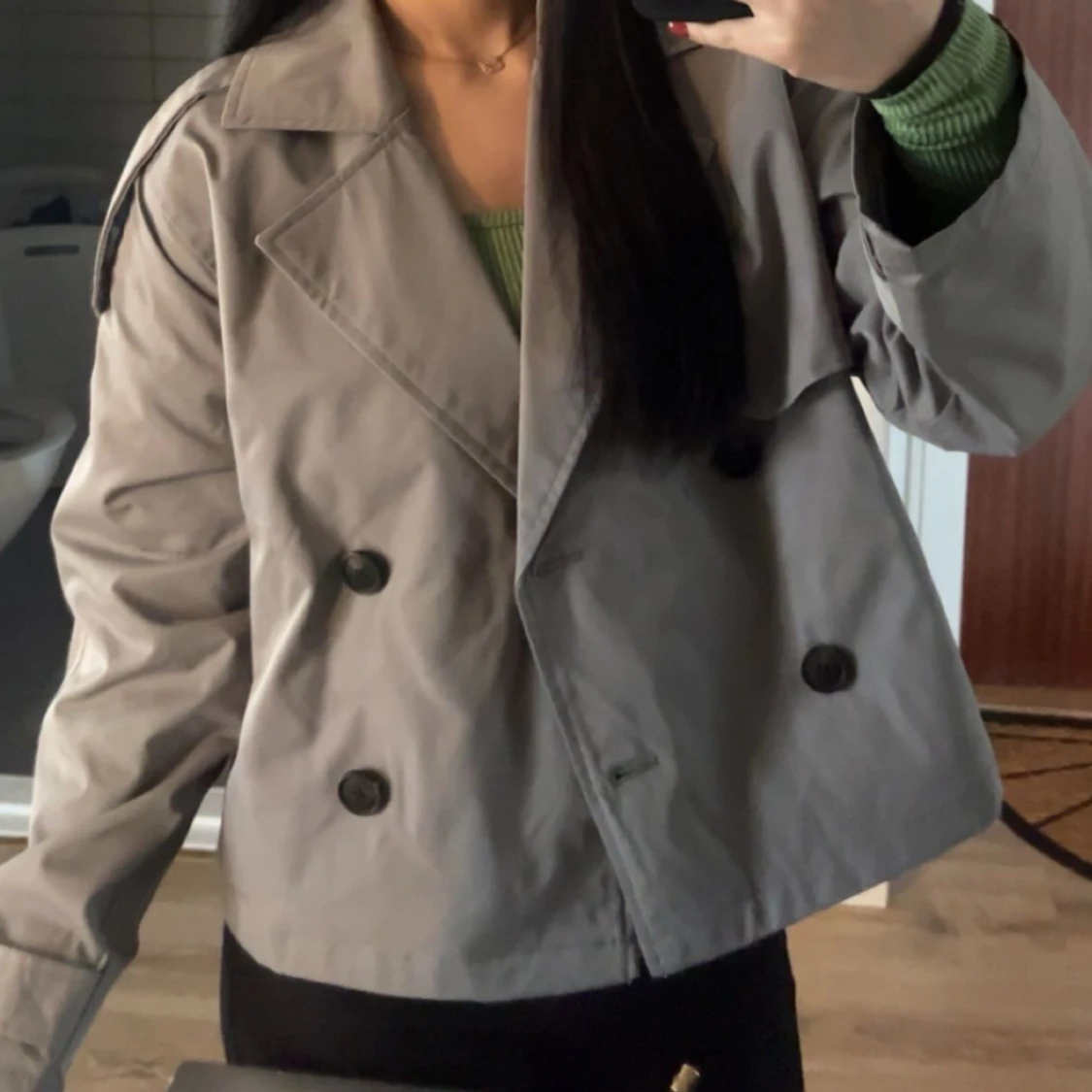 NELLY cropped trenchcoat  - 90