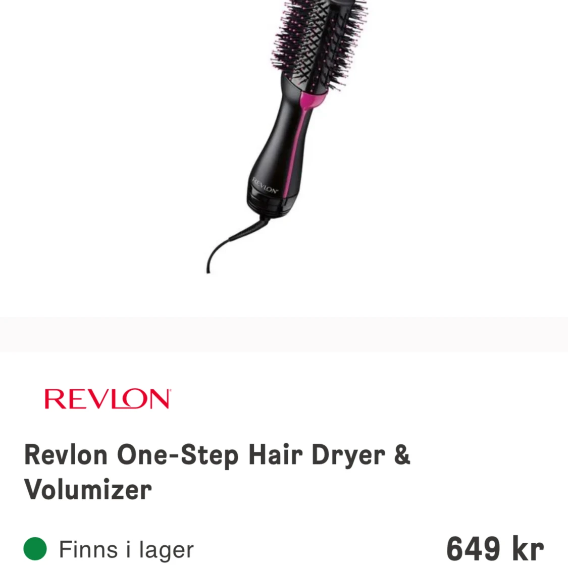 Revlon värmeborste 