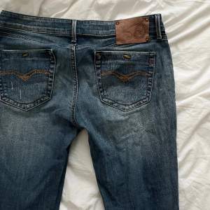 Blå lågmidjade replay jeans Vintage