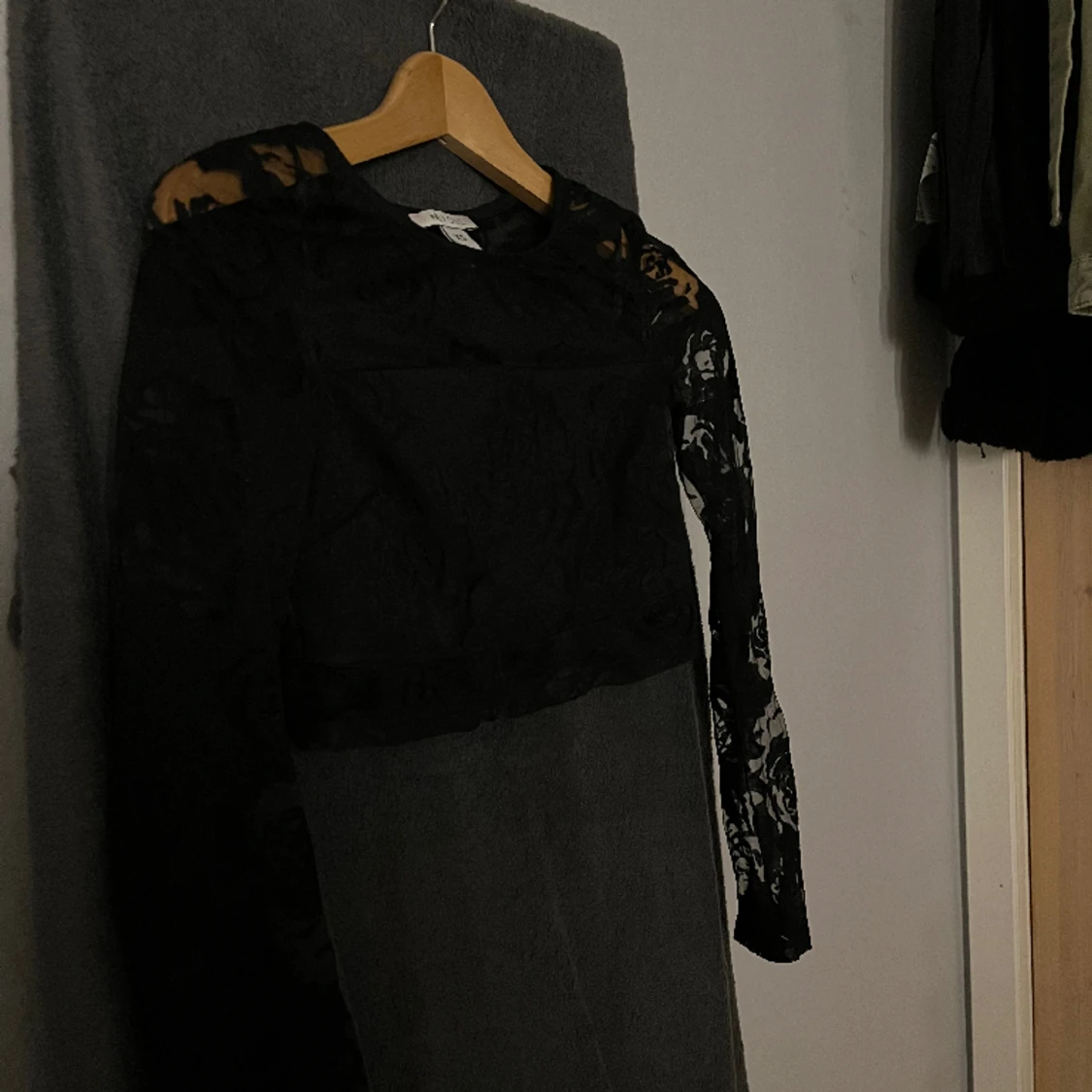 Fin långärmad svart topp!🤍