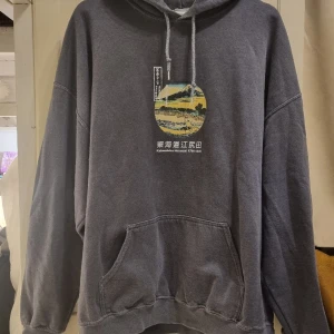 Urban Outfitters hoodie  - Hej! Säljer min oversized hoodie från Urban Outfitters med schyssta tryck i nyskick. Det är storlek large och sitter som sagt lite oversized. Nypris ca. 900kr Köparen står för frakten. Pris kan diskuteras!