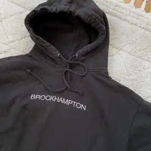 Svart brockhampton hoodie, gammal merch