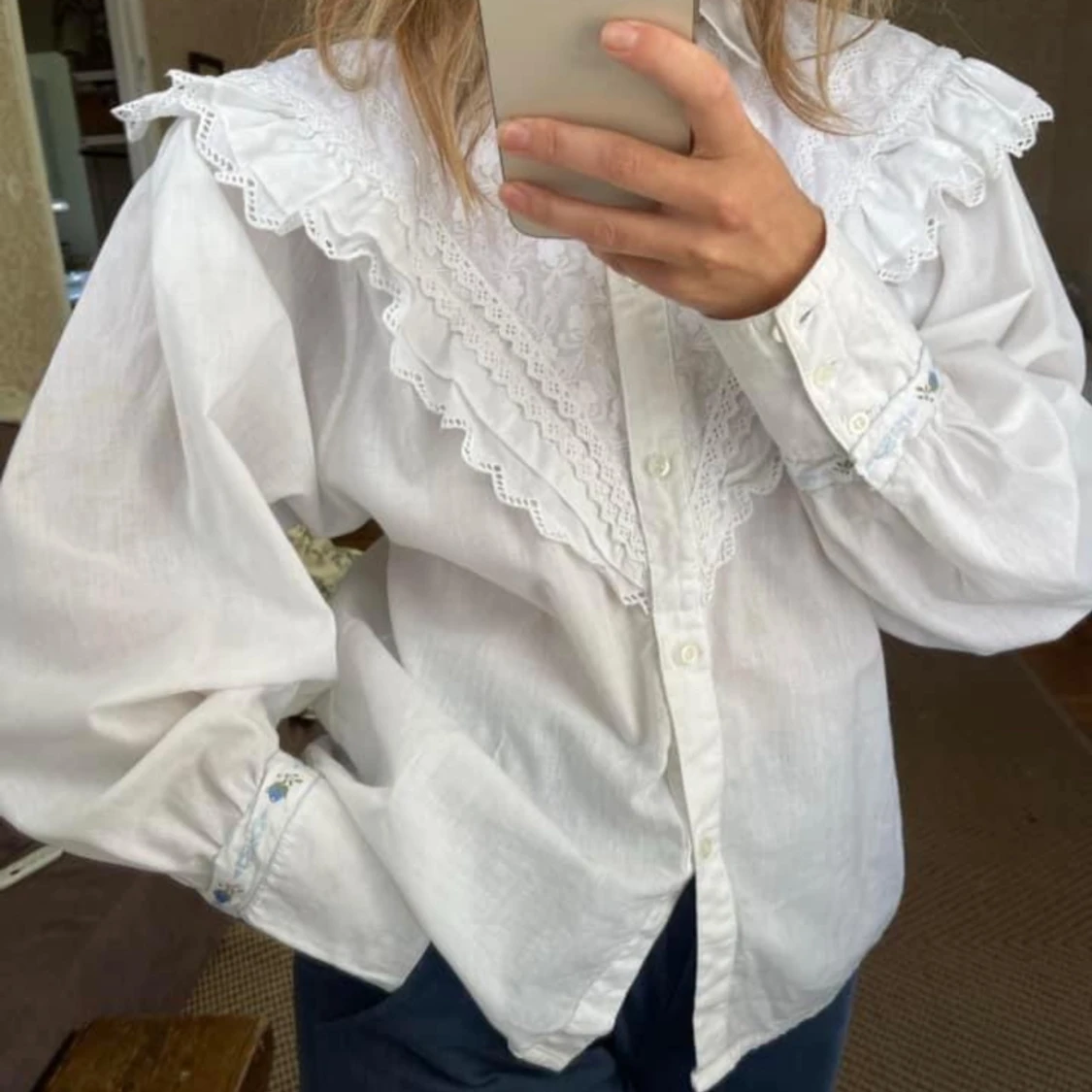 Skjorta, blus poplinblus