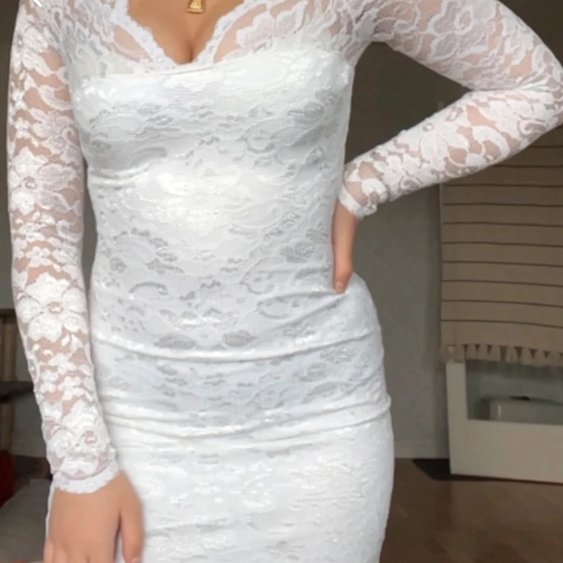 Vit studentklänning - 91