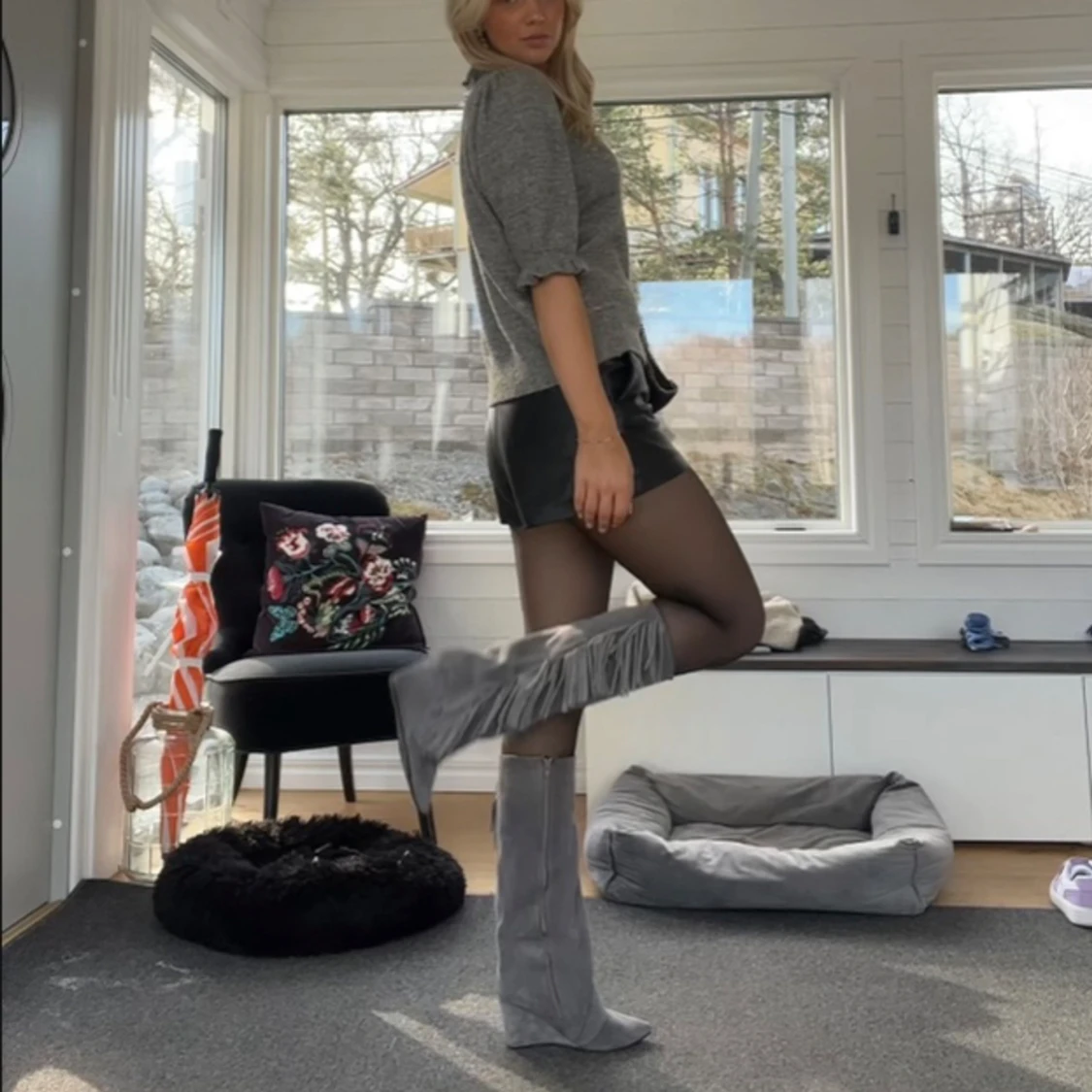  stövlar med fransar 