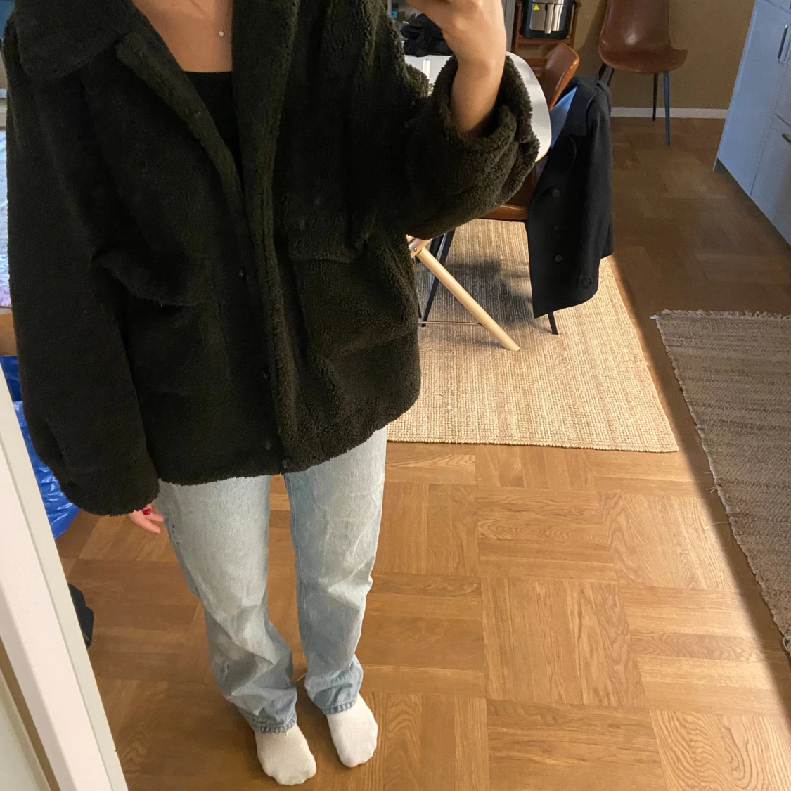 Zara fluffig jacka  - 92