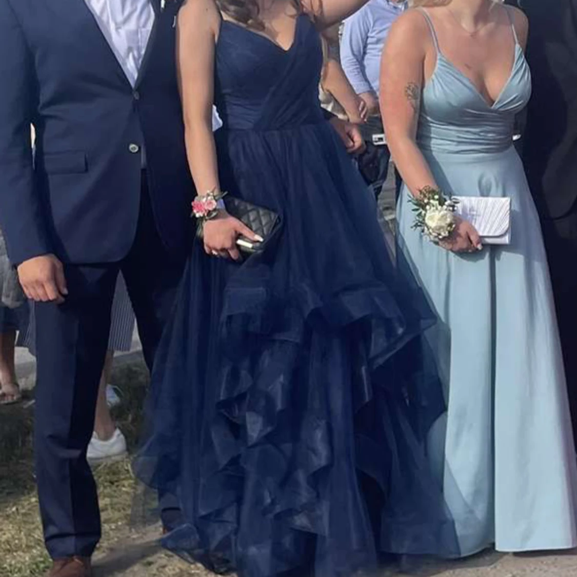 Marinblå balklänning  - 90