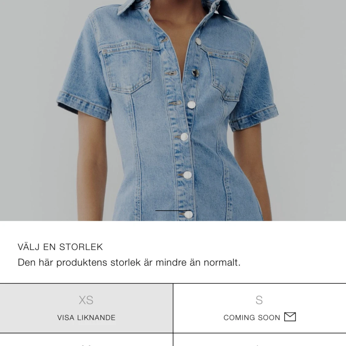 Zara Jeansklänning  - 93