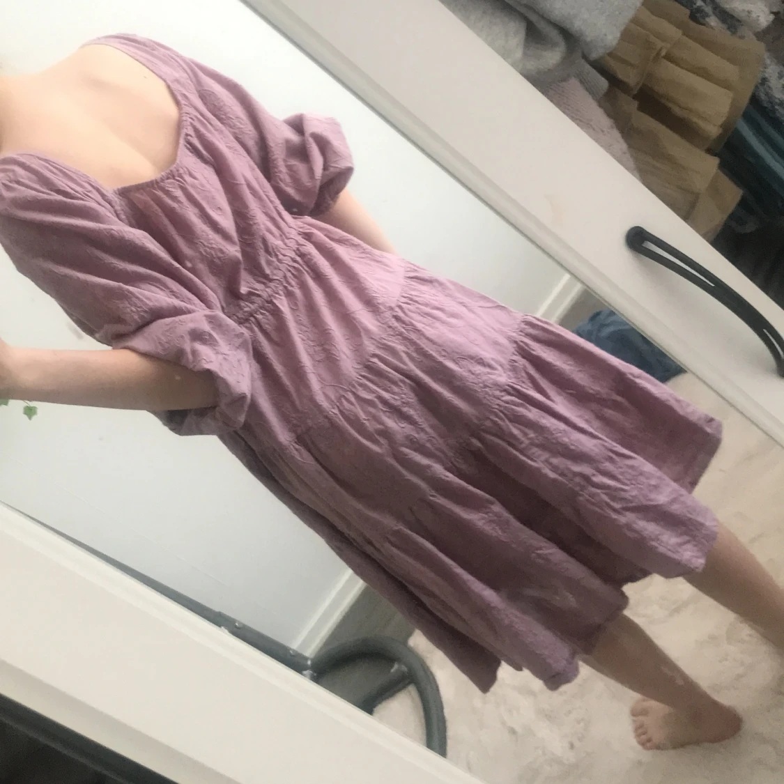 Lila sommar klänning - 90