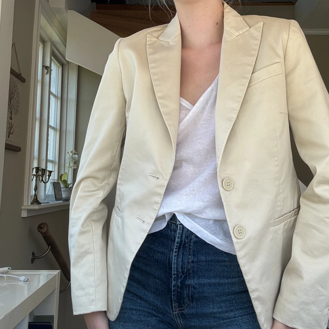 Beige blazer/kavaj