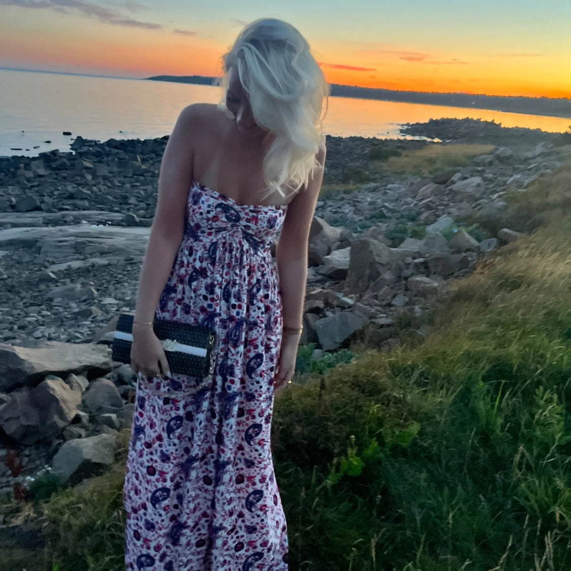 Blommig klänning - 90