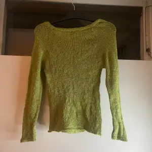 stickad grön design tröjs med dragkedja!!💚