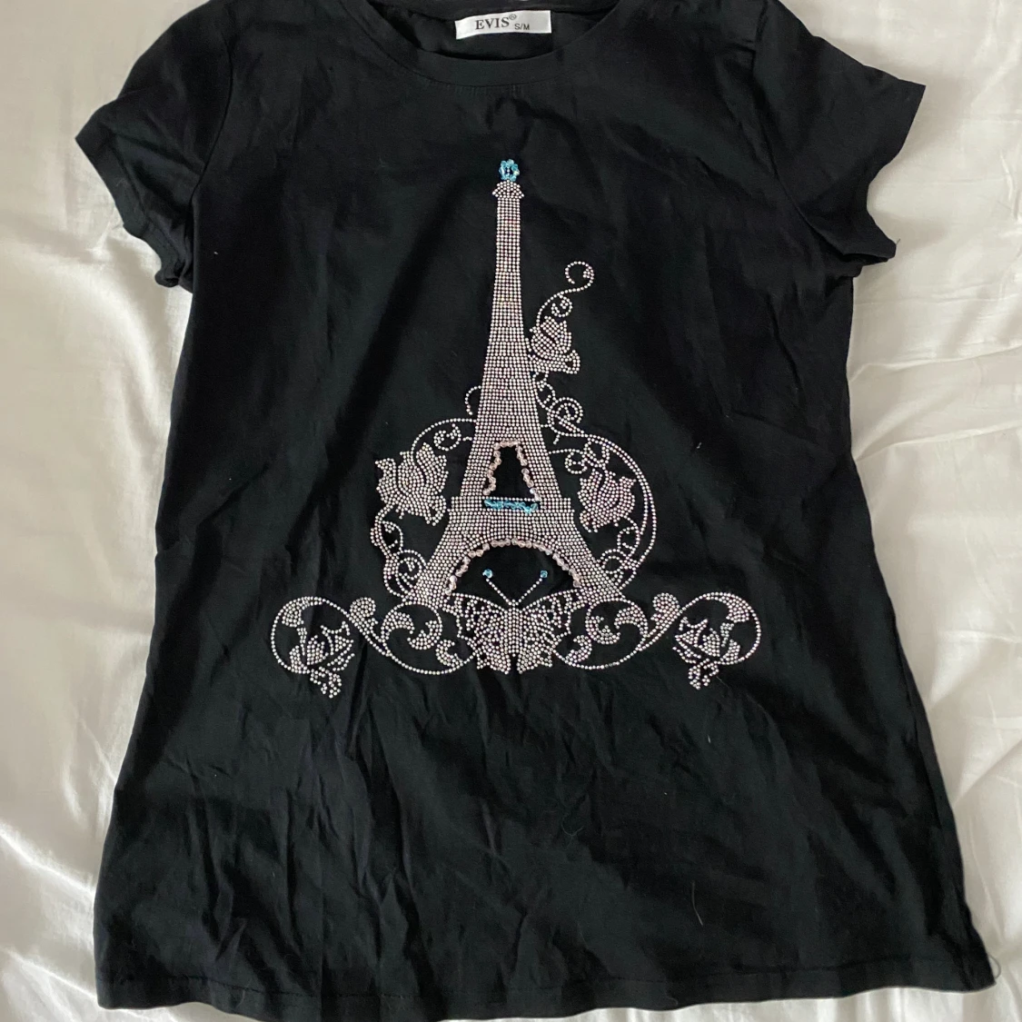 Evis t-shirt med rhinestones - 90