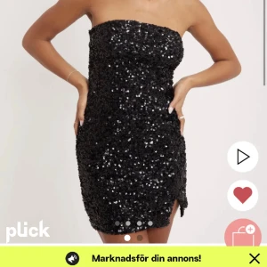 Glitter tubklänning  - Strl S, använd en gång 