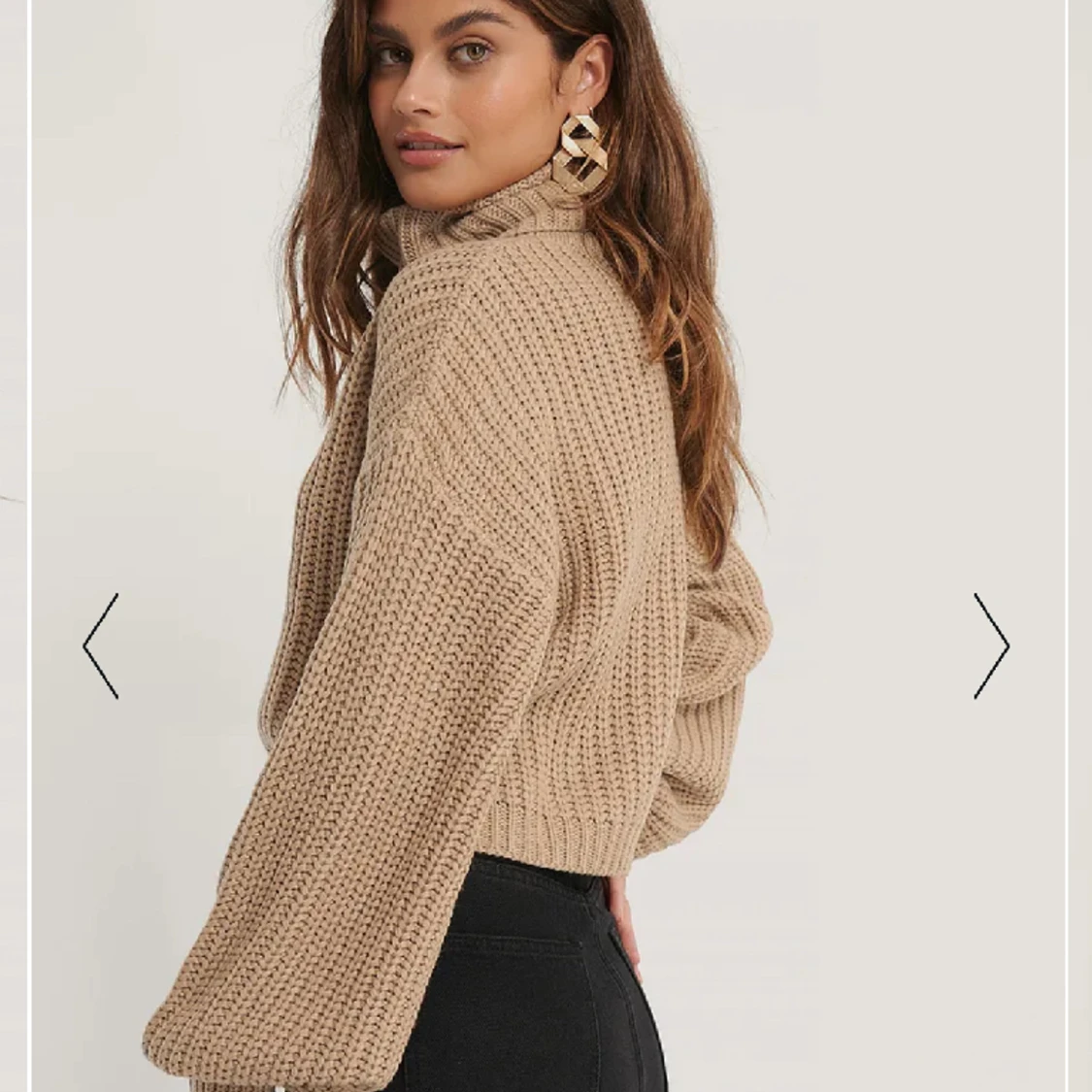 Stickad tröja, nakd  - 90