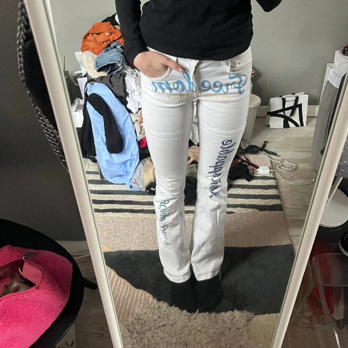 Lågmidjade jeans