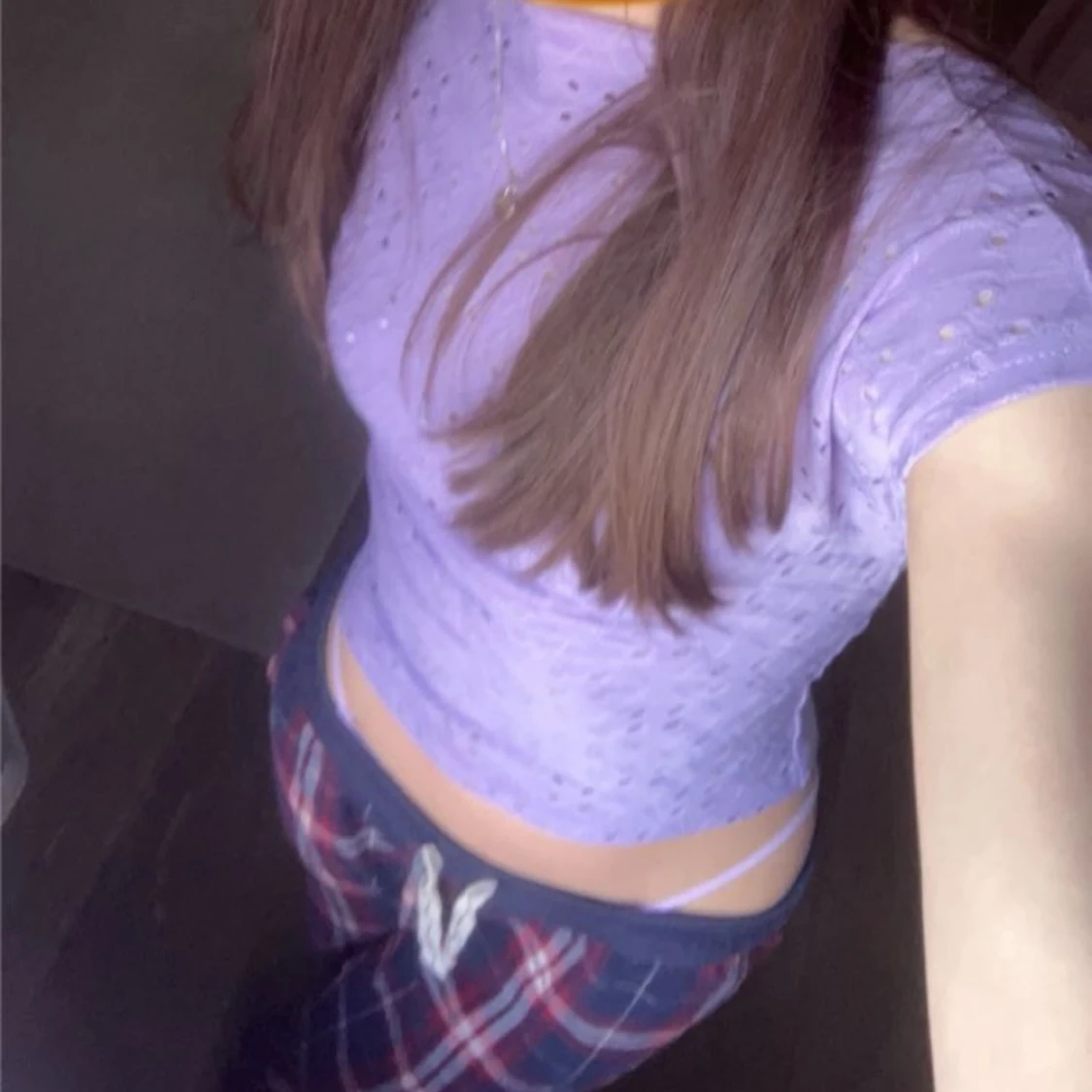 Gullig rygg lös t-shirt  - 90