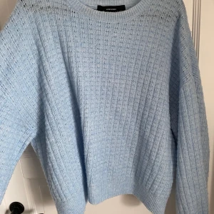 Blå sticks tröja - Jättemysig oversized blå stickad tröja💞💞