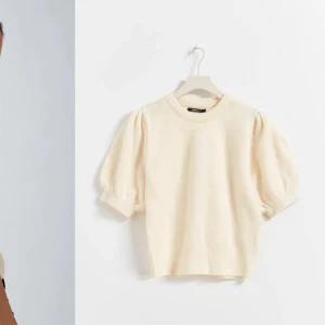 Stickad T-shirt  - Säljer min stickade T-shirt från Gina med puffärmar då jag inte använder den, använd en gång bara, pris kan diskuteras!!