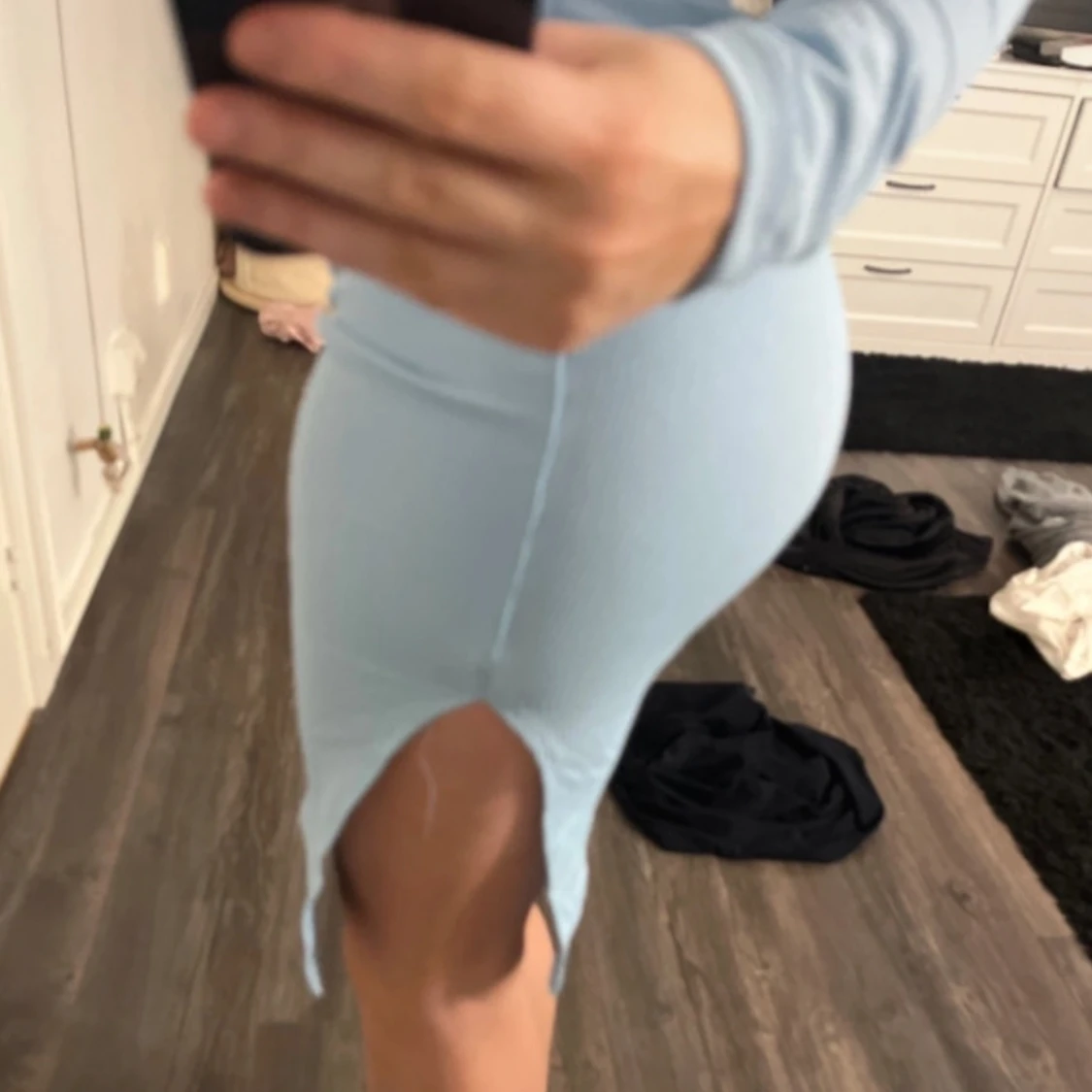 Blå tröja & kjol - 90