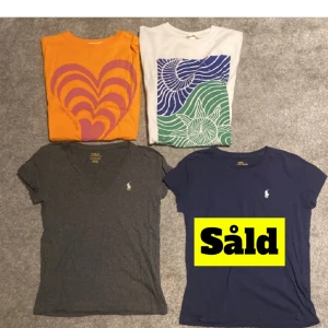 T-shirts - De två översta är lite större oversized t-shirts och de understa är äkta ralph lauren som sitter tajt. 75 kr st typ