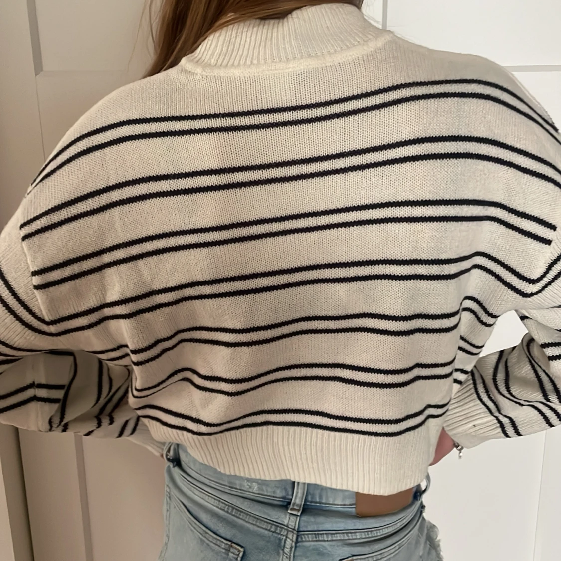 Stickad tröja randig - 90