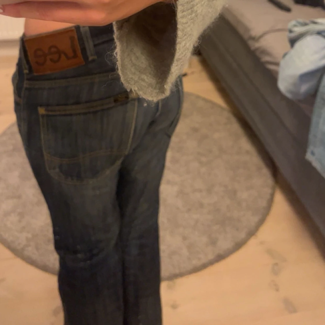 Lågmidjade bootcut jeans  - 1