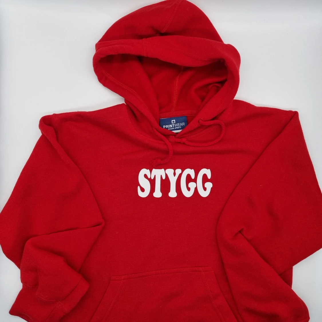 STYGG barn huvtröja storlek 140 cl. tryckt - 1