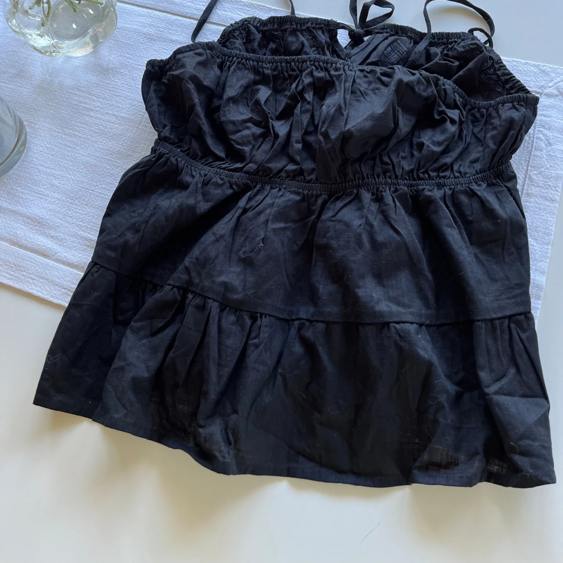 Svart sommrig topp - 90