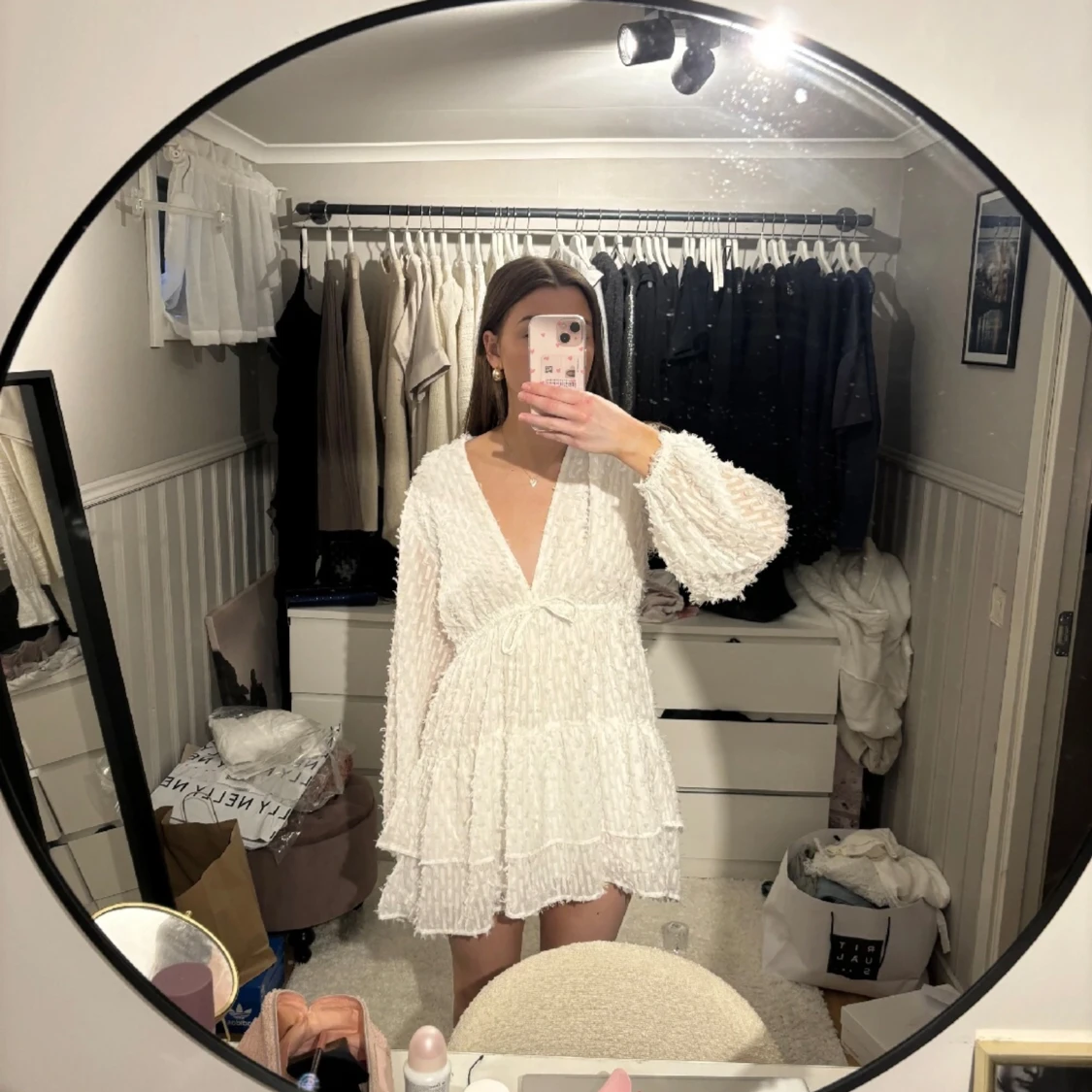 Vit klänning ifrån NA-KD - 90