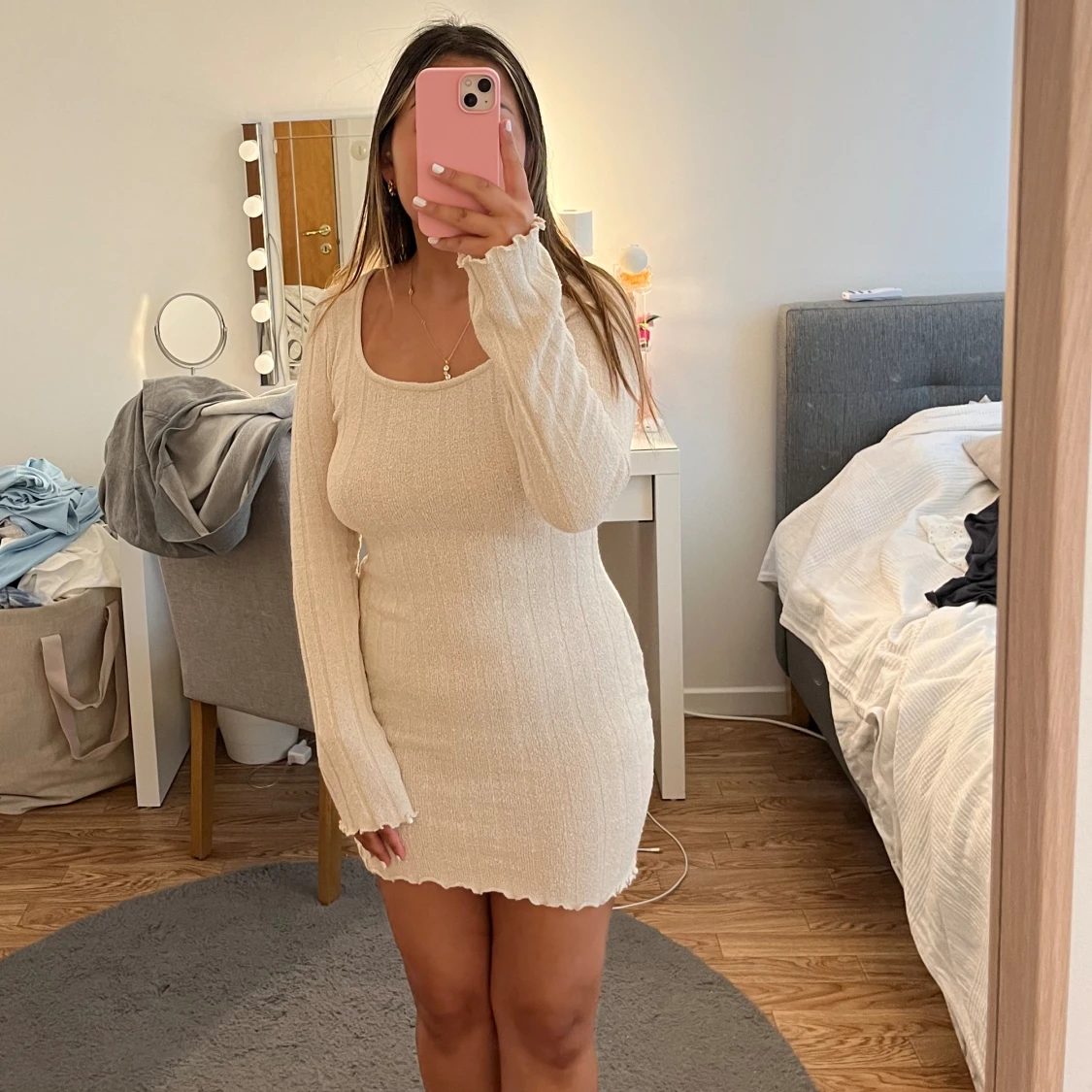 Beige klänning - 90