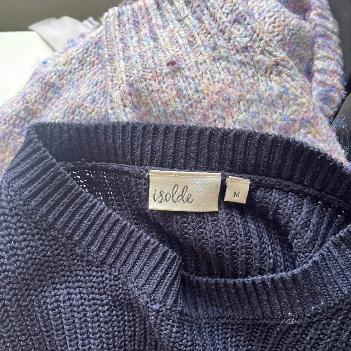 Stickad lång tröja - 91