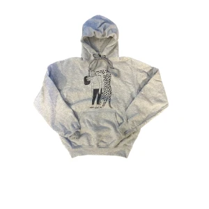 Grå hoodie  - Fin grå hoodie med ett fint tryck! Storlek S🤍