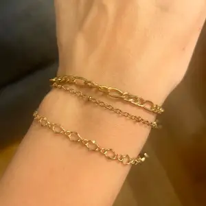 3 olika guld armband ✨