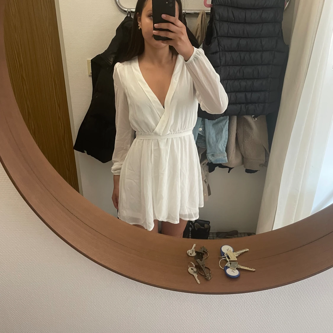 Studentklänning/vit klänning  - 90